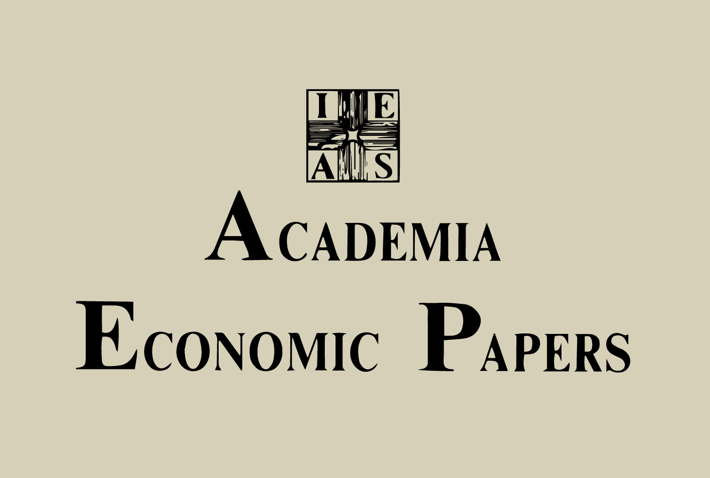 Academia Economic Papers 53(4) is now available