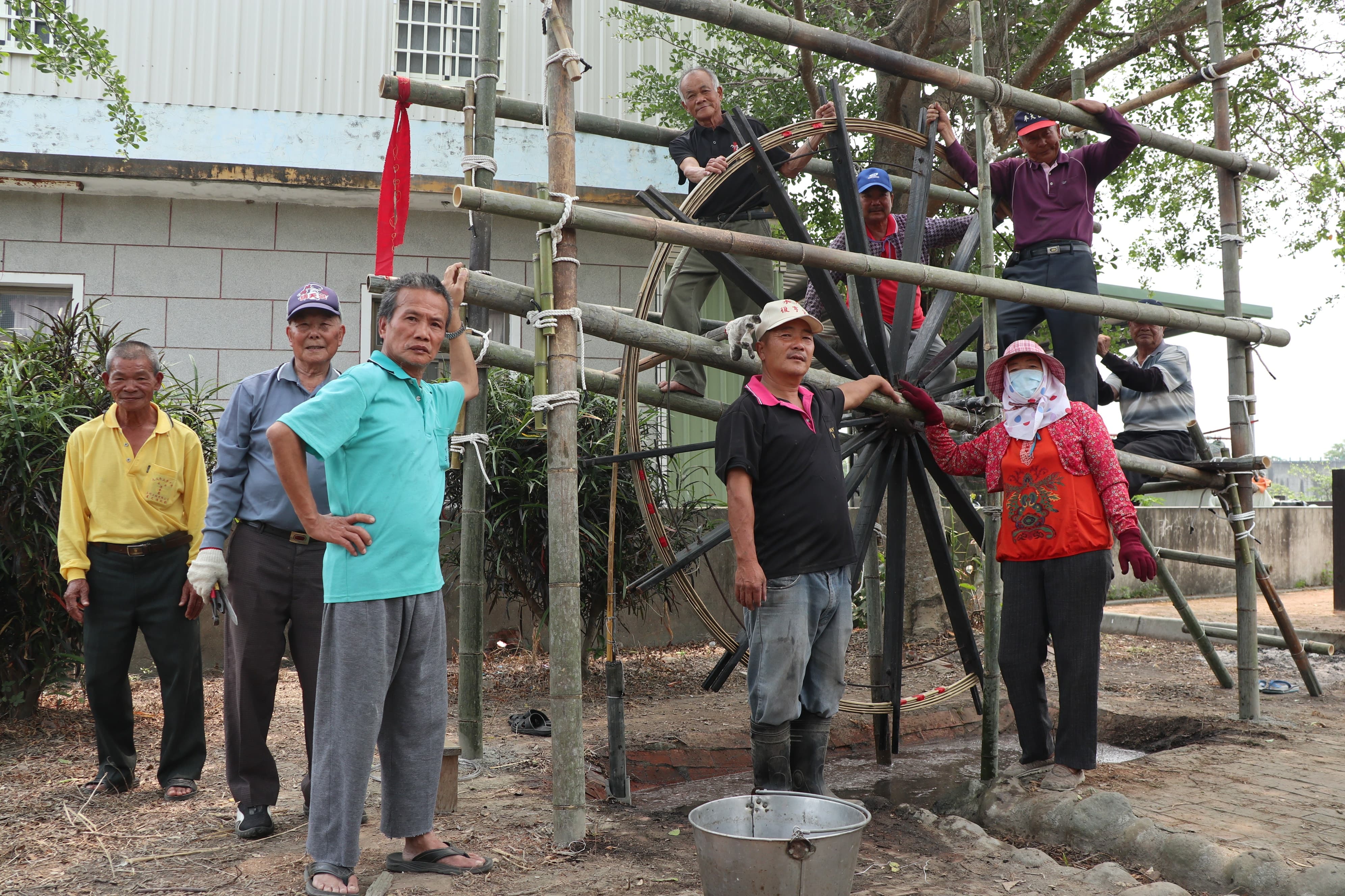 Residents of Shuijing Village in Kouhu Township, Yunlin County Revive the Traditional Well Boring Method/Ya-Wen Ku/ Institute of Taiwan History, Academia Sinica