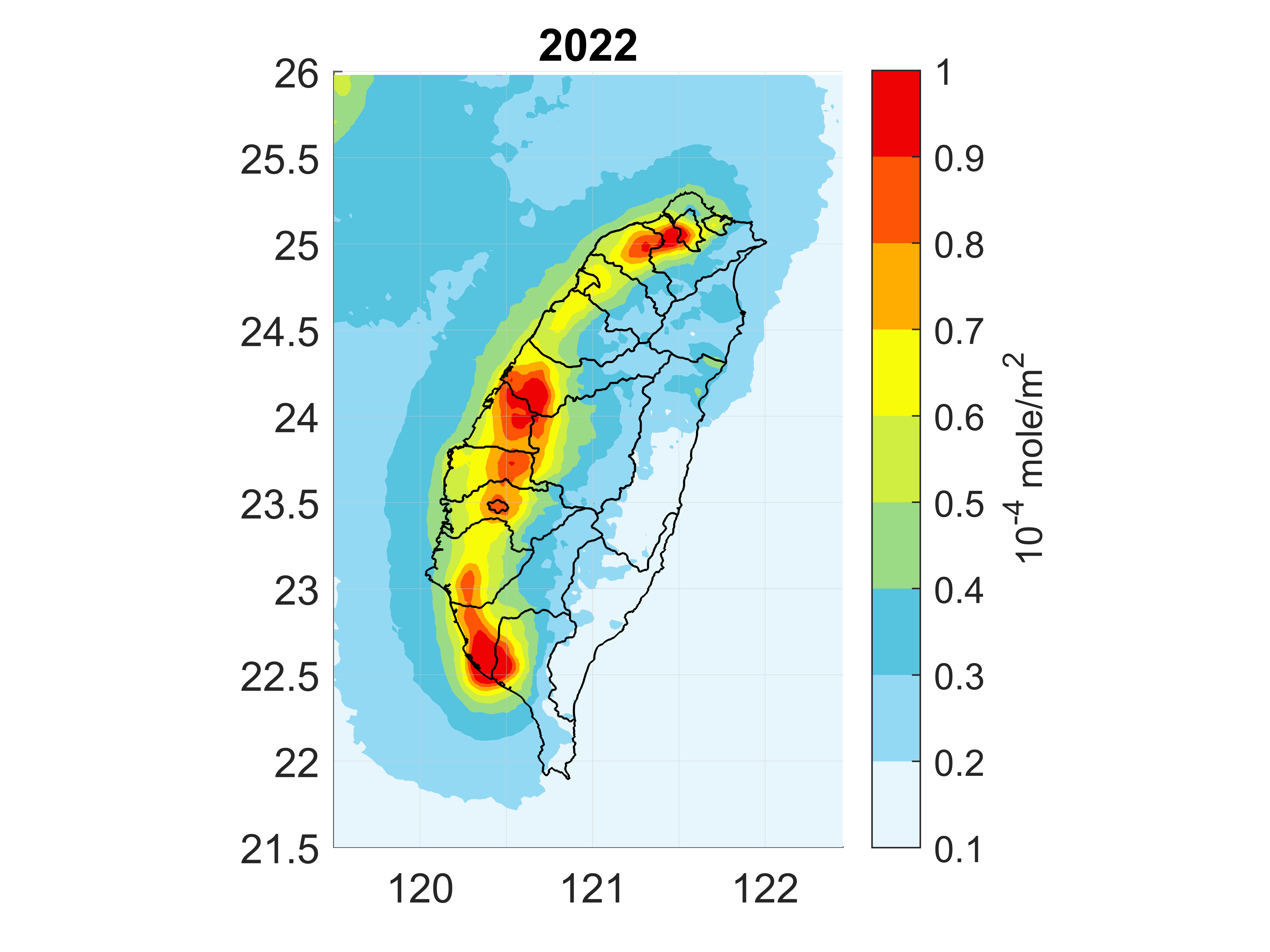 Viewing Air Pollution in Taiwan from Space/Yi-Chun Chen/Research Center for Environmental Changes, Academia Sinica
