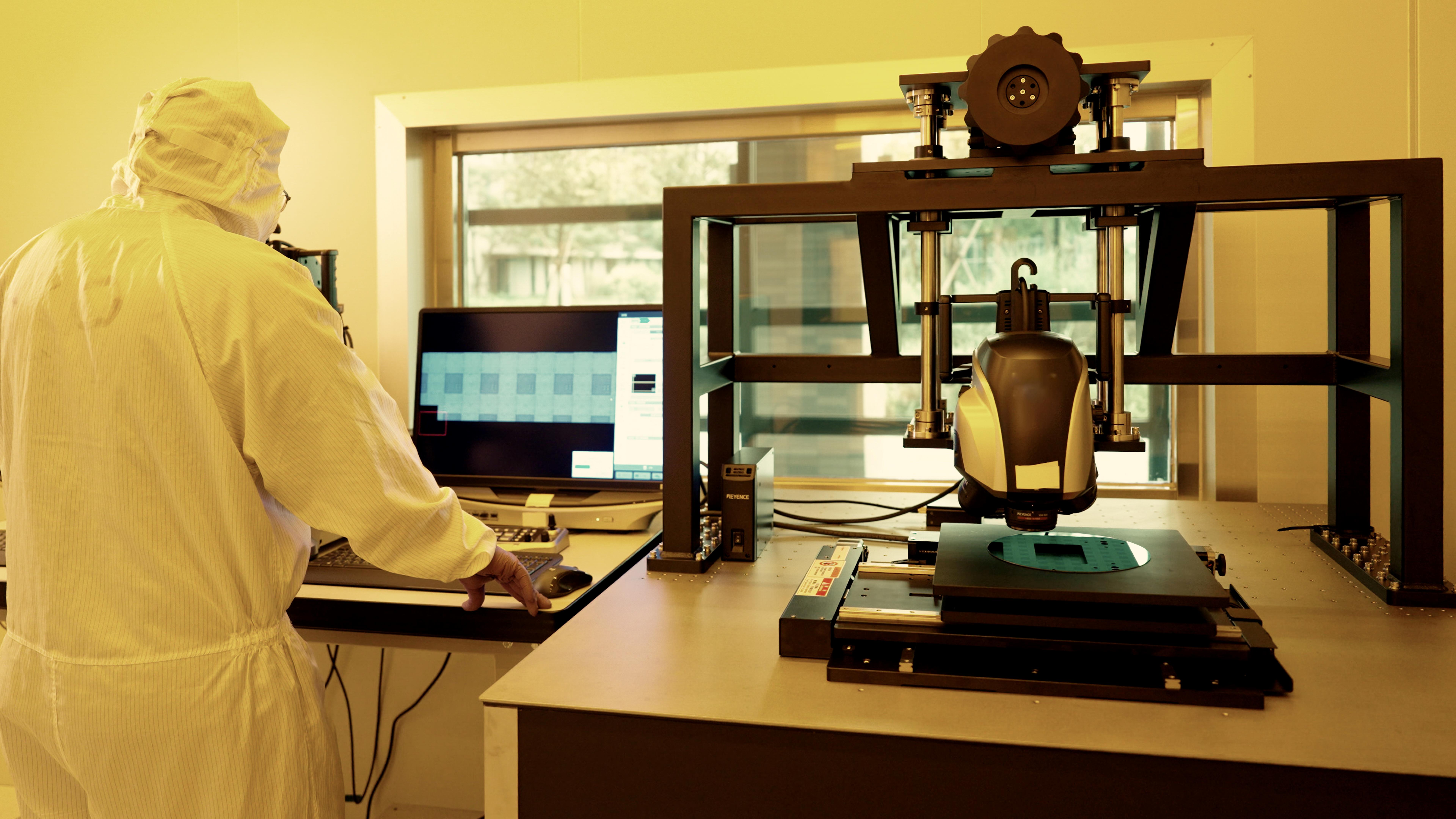 Optical wafer inspection tool.Photo credit Academia Sinica