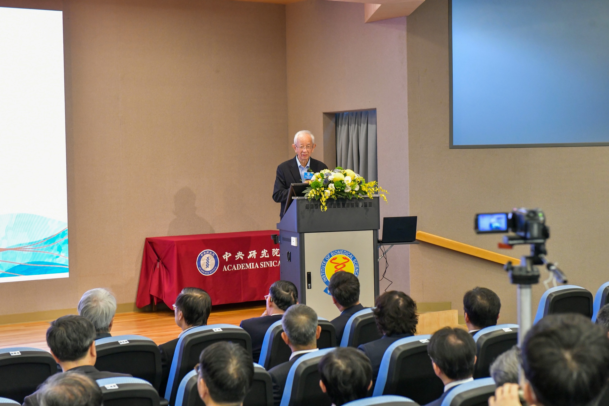李遠哲院士致詞。（圖片來源：中央研究院）