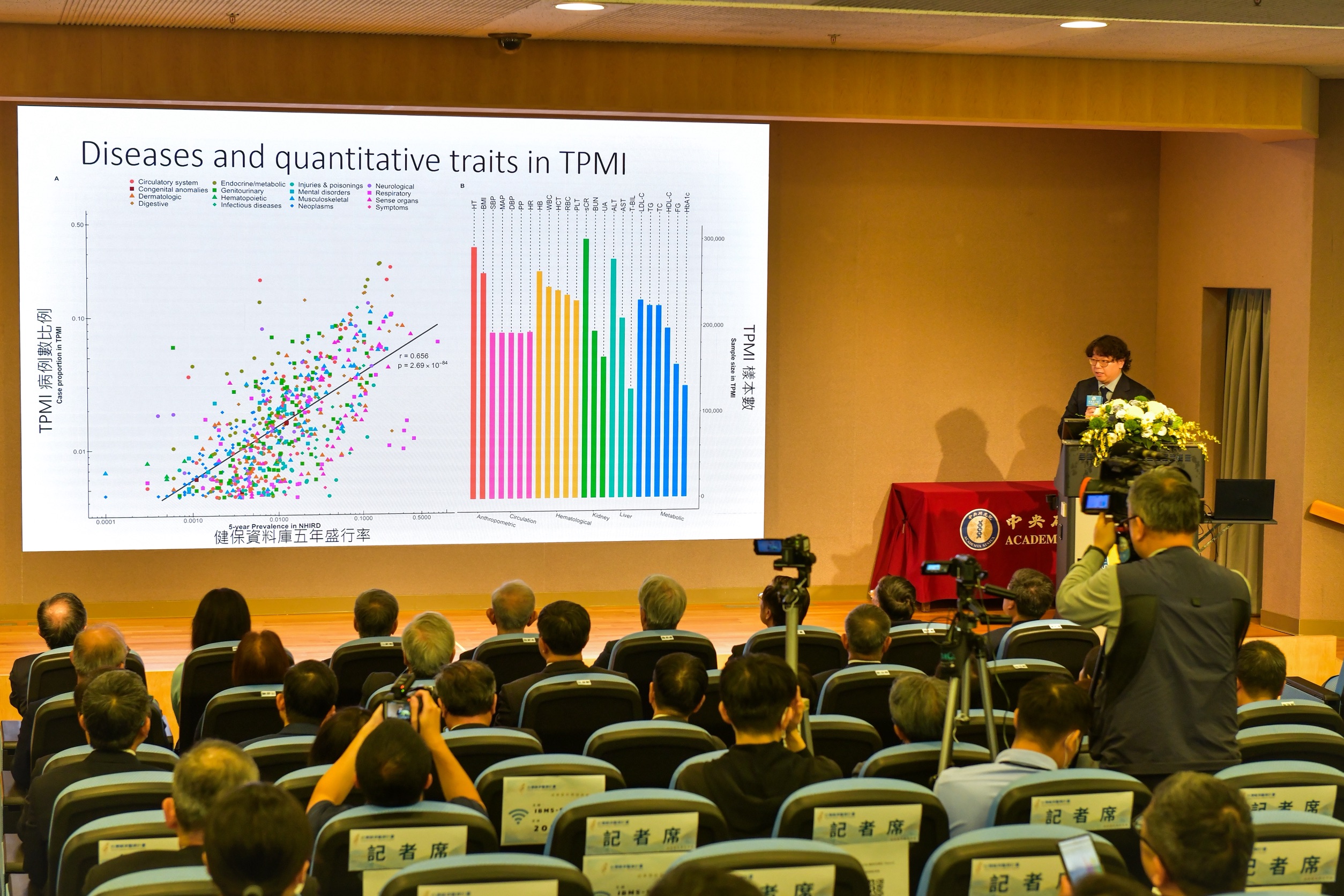 生醫所陳弘昕助研究員說明研究成果。（圖片來源：中央研究院）