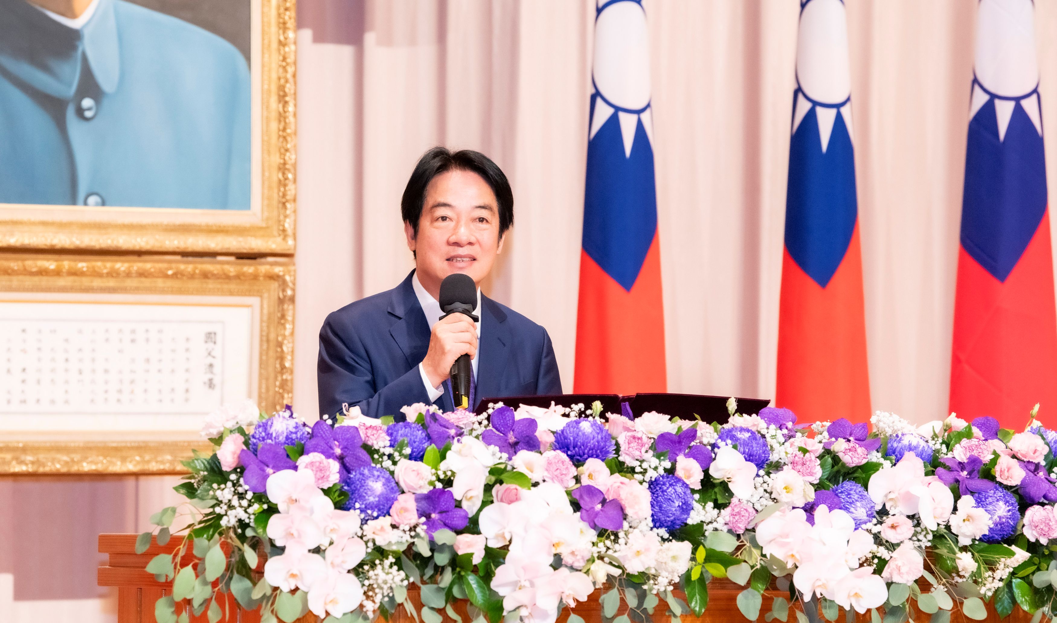 President Ching-Te Lai delivers remarks. Photo credit: Academia Sinica.