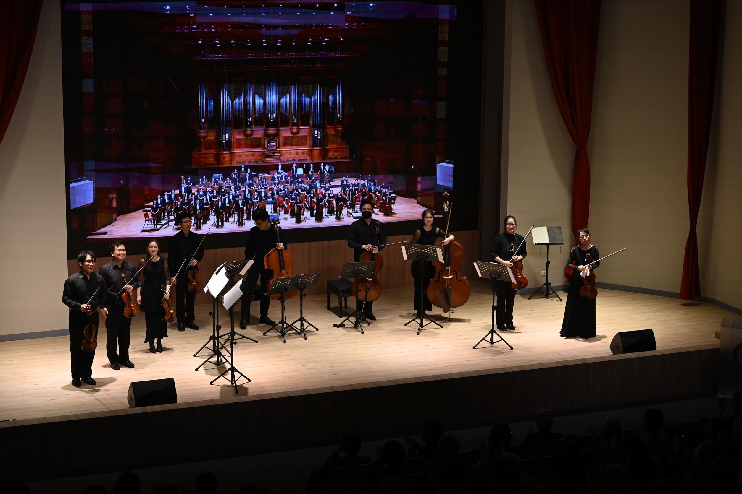 國立臺灣交響樂團弦樂獨奏家重奏團。（圖片來源：中央研究院）