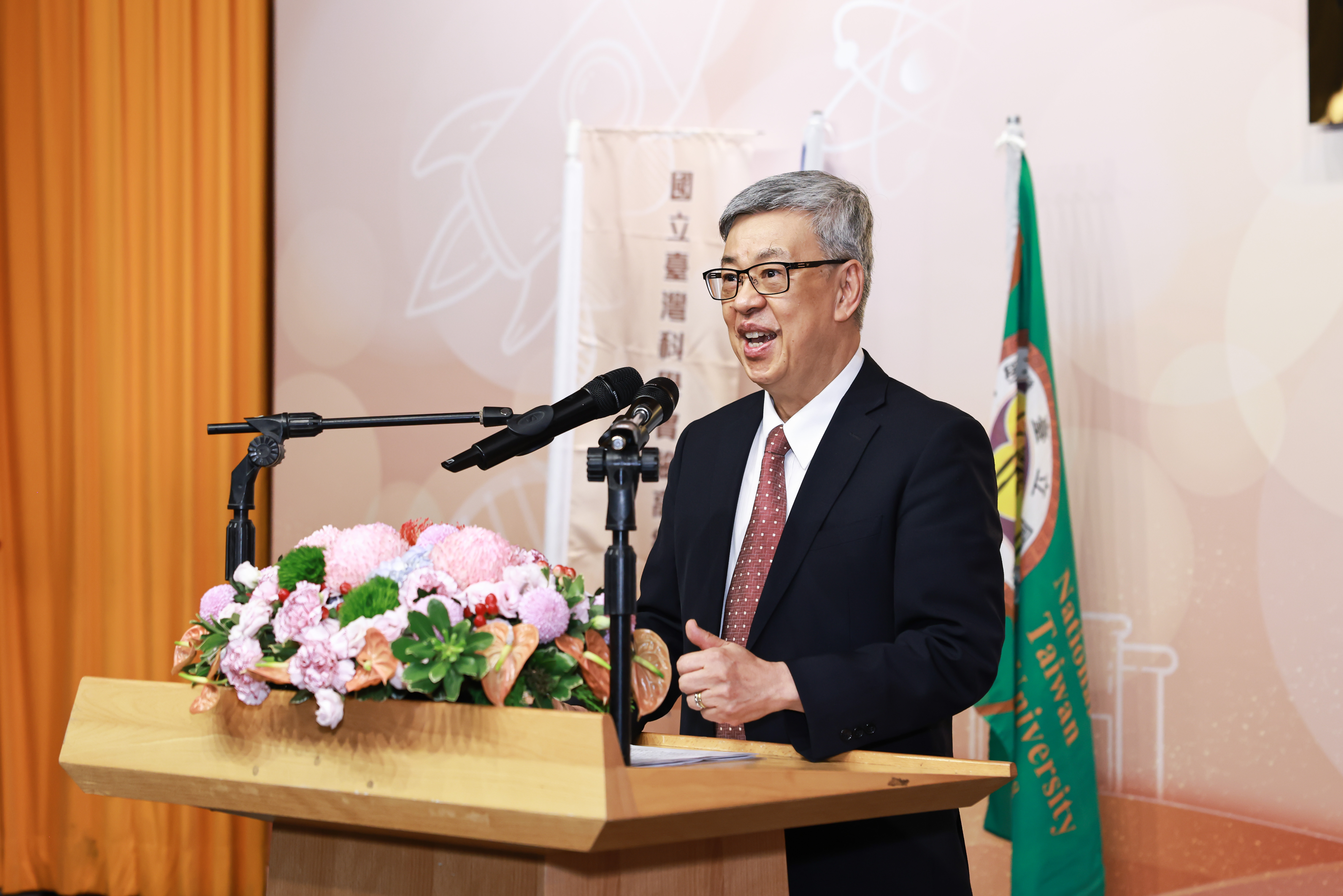 President Chien-Jen Chen delivers remarks. Photo credit: Ministry of Education.